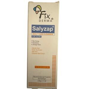 Fixderma Salyzap Daily Face Cleanser for Anti-Acne Face Wash 2.11 Oz Exp 4/26